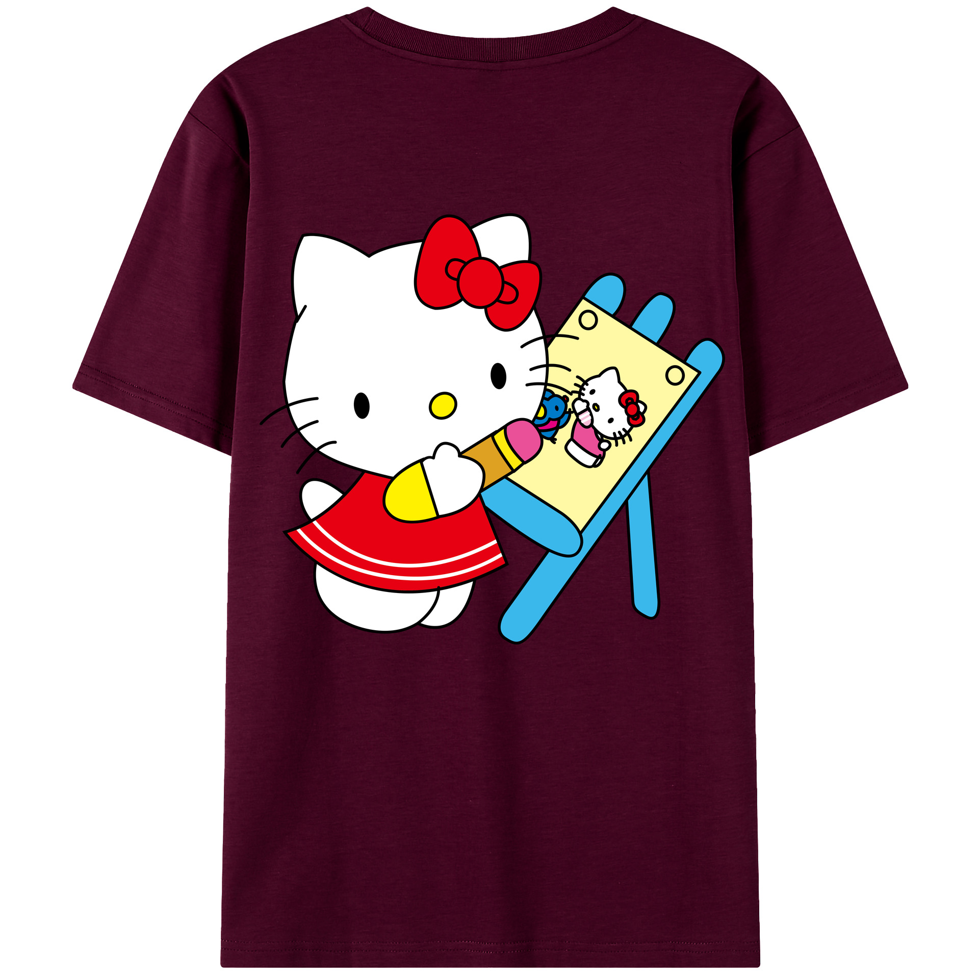 （画像用） Hello Kitty ハローキティ レディース半袖Tシャツ(バックプリント)